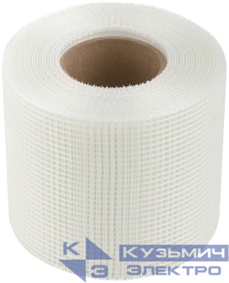 Лента стеклотканевая клейкая 100ммх45м КУРС 11457