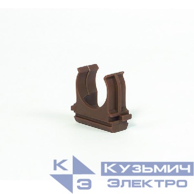 Держатель для труб (клипса) d25мм темн. дерево Урал Пак АТ-90125-010