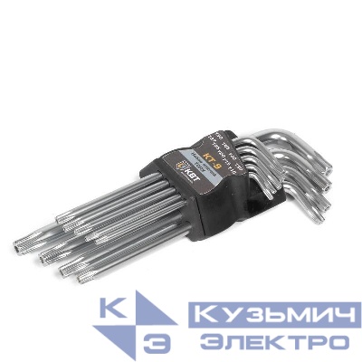 Набор ключей TORX КТ-9 (Т10-Т50) КВТ 79202