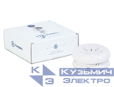 FUMEREX Пожарный датчик дыма и угарного газа с GSM модулем. Встроенная сирена. Автономная работа 18 месяцев.