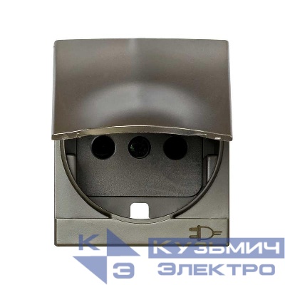 Накладка на 75432- 75464-69 с защ. шторки и крышкой Simon82 Centralizations шампань 82090-54