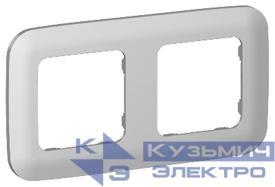 Рамка 2-м СП FLITE РУ-2-А-ФлА алюм. IEK FI-M22-31-20-K47