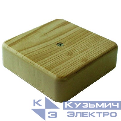 Коробка распаячная 75х75х20мм IP40 для кабель-канала светл. дерево Урал Пак КР-513110075-080