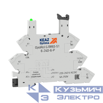 Розетка для реле OptiRel G RR93-51-220-240U-6-P КЭАЗ 281163