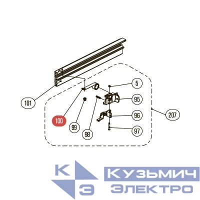 Запчасть №207 для Hybest GSR40A. Подающий механизм в сборе