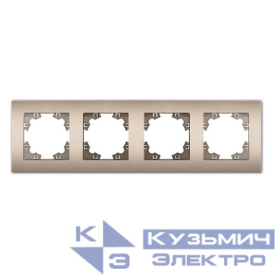 Рамка 4-м Афина универс. шампань Universal A0046-Br