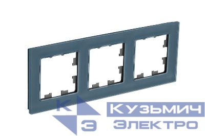 Рамка 3-м AtlasDesign Nature натур. стекло грифель SE ATN360703