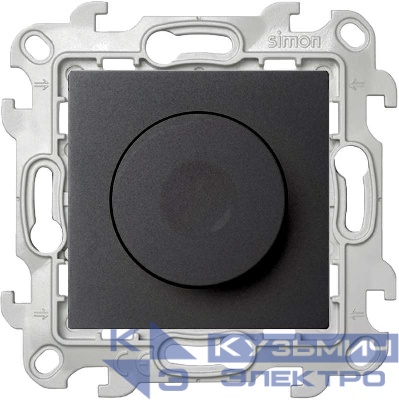 Механизм светорегулятора 1-кл. 1п 2мод. СП Simon 24 10А IP20 450В графит Simon 2410313-038