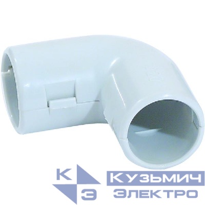 Угол соединительный 90град. для трубы d25мм сер. Урал Пак АТ-50425-010