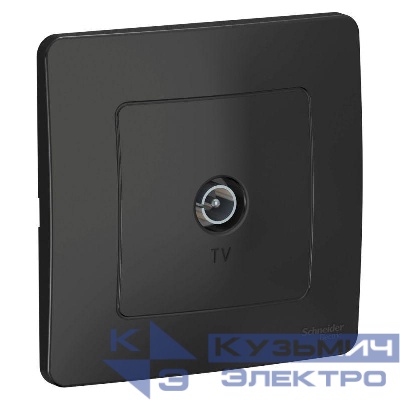 Розетка телевизионная TV 1-м СП Blanca коннектор антрацит SE BLNTS000016