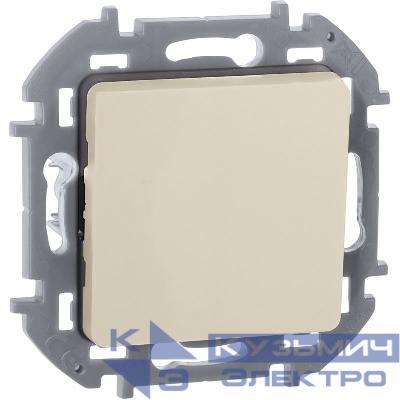 Выключатель кнопочный Inspiria 6А 250В без фиксации НО/НЗ механизм сл. кость IEK 673691