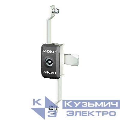 Ручка с личинкой под двойн. бородку 3мм для навесных корпусов пластик черн. DKC R5CE200N