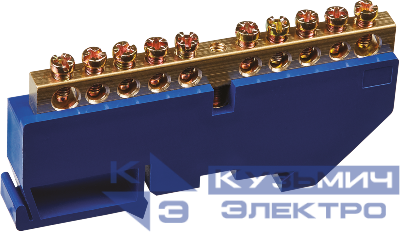 Шина нулевая на DIN-изоляторе 6х9-10 Navigator 71154