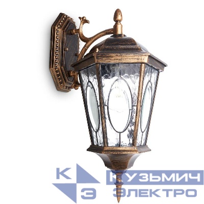 Светильник PL151 60Вт E27 230В садово-парковый черн. зол. FERON 11320