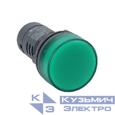 Лампа светосигнальная SB7 d22мм 24В DC зел. моноблочная SE SB7EV03BP