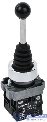 Джойстик LA167-PA22 на 2 полож. 2НО без фиксации черн. KARAT IEK BBJ20-PA22-4-22-2-K02