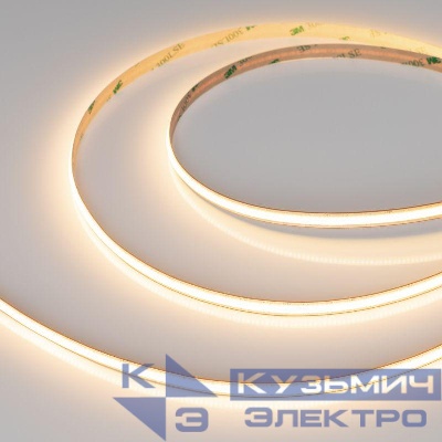 Лента светодиодная COB-X528-8mm 24V Warm 3000К 6Вт/м IP20 FreeCut свободная резка (уп.5м) Arlight 046887