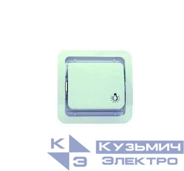 Кнопка звонка СП Mimoza без вст. крем 32050