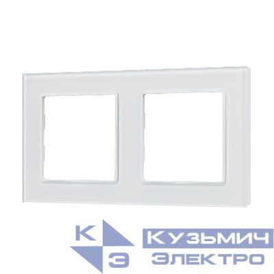 Рамка стеклянная FRM-GLARE-GS-2-WH Arlight 043796