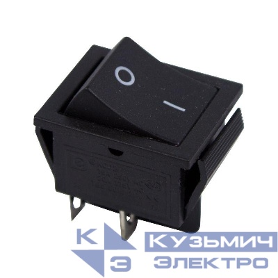 Выключатель клавишный 250В 15А (4с) OFF-(ON) черн. Б/Фикс (RWB-501 SC-767) Rexant 36-2380