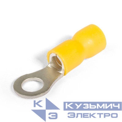 Наконечник кабельный кольцевой изолированный НКИ 6.0-5 EasyFix КВТ 90896