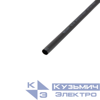 Трубка термоусадочная двустенная клеевая 4.8/2.4 (2:1) черн. 1м (уп.10шт) Rexant 26-2102