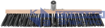 Щетка уличная Профи деревянная жесткая щетина металлическая тулейка под углом 5-ти рядная 500х65мм FIT 68057