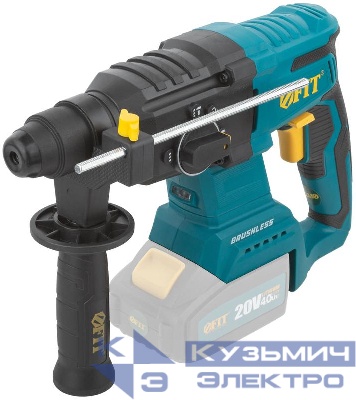 Перфоратор аккумуляторный бесщеточный 20В 0-1150об/мин 0-5200уд/мин 3Дж 3 режима SDS-PLUS реверс без АКБ FIT 79910