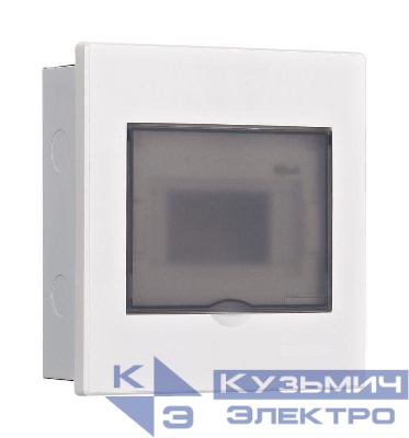 Корпус встраиваемый дв. 1 ряд 6 мод. IP41 ЩРВ-М прозр. DEKraft 31071DEK