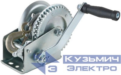 Лебедка шестеренчатая стальной трос 8мх4.5мм 700кг FIT 64651