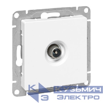 Розетка телевизионная проходная TV СП Эпика механизм бел. EKF UP1-SOW-TV-2