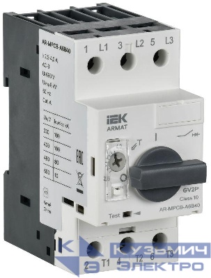 Выключатель автоматический защиты двигателя A6 GV2P 2.5-4А ARMAT IEK AR-MPCB-A6B40