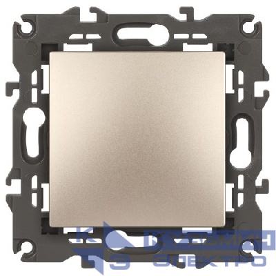 Переключатель перекрестный 1-кл. СП Elegance 14-1108-04 10А IP20 250В 10AX механизм шампань Эра Б0034260