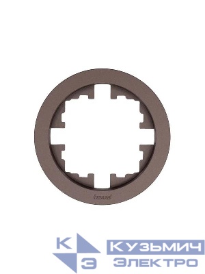 Рамка 1-м OSEN горизонт. круглая шоколад LEZARD 744-7300-146