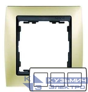 Рамка 3-м Simon82 шампань/матов. Simon 82834-34