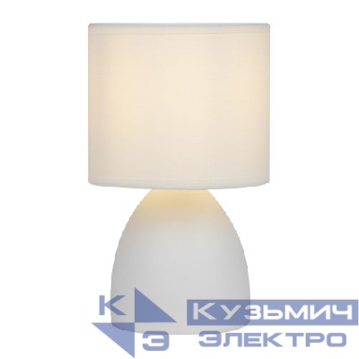 Лампа настольная Nadine 7042-502 1хE14 40Вт керамика бел. с абажуром Rivoli Б0053455