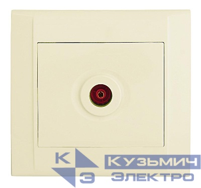 Розетка телевизионная оконечная TV СП Defne крем. Makel 42010027