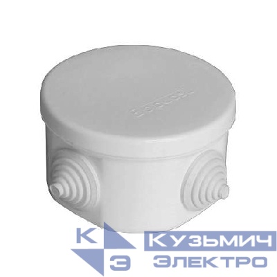 Коробка распределительная ОП 75х45мм IP54 4 выхода 4 гермоввода крышка защелкивающаяся сер. Epplast 240342