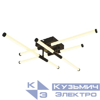 Светильник светодиодный Модерн Fliss CLL-1 72W 3K-6K RC BK 72Вт 3000-6000К с ДУ черн. Эра Б0069744
