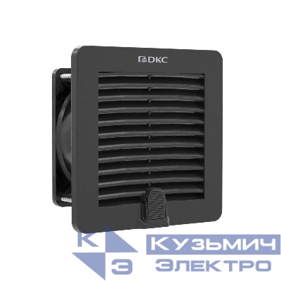 Вентилятор с фильтром RV 10/12м3/ч 230В 112х112мм IP54 RAL9005 DKC R5RV08230B