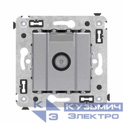 Розетка телевизионная оконечная TV СП Avanti "Закаленная сталь" DKC 4404523