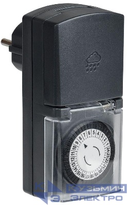 Розетка-таймер механический РТМ-4 30мин 24ч 48on/off 16А IP44 IEK ERT-20-1-16-S-30-0-44-K01