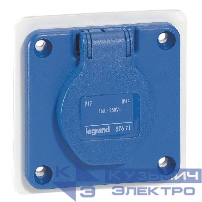 Розетка скрыт. уст. 16А 2К+3 IP44 Leg 057671