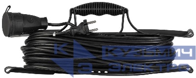 Удлинитель-шнур на рамке 1х30м без заземл. ПВС 2х1 GREEN LINE FR-10-30m Эра Б0065149