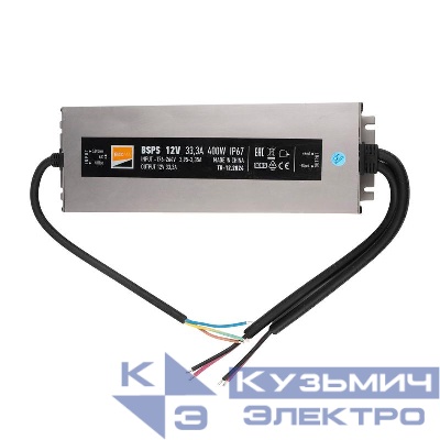 Блок питания для светодиод. ленты BSPS 12В 33.30А=400Вт IP67 JazzWay 5062108