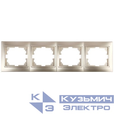 Рамка 4-м СП Plano 1-504-04 гор. шампань Intro Б0030103