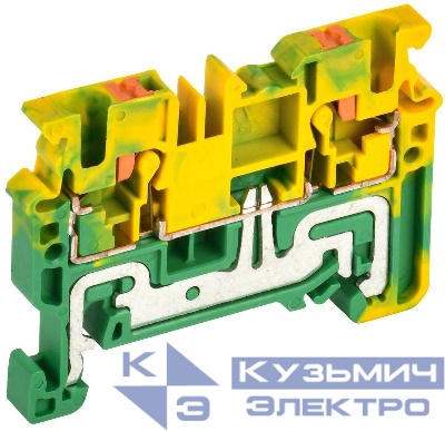 Колодка клеммная CP-PEN земля 2.5кв.мм жел./зел. IEK YCT21-00-K52-002