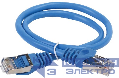 Патч-корд кат.5E FTP LSZH 1м син. ITK PC03-C5EFL-1M