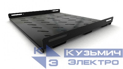 Полка стационарная Г=450мм нагр. до 50кг TSH3M-450-RAL9004 усилен. с боков. крепл. для шкафов TTB TTBR TTC2 TWB TWM TWFS 485х450мм черн. RAL 9004 Hyperline 397126