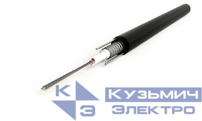 Кабель FO-SRA-OUT-9S-8-PE-BK волоконно-оптический 9/125 (SMF-28 Ultra) одномод. 8 волокон single loose tube гелезаполн. с силовыми элементами бронир. гофриров. стал. лентой внешний PE (-50град.C - +70град.C) черн. Hyperline 397675